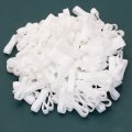 Onlykxy 200 Pieces White Silicone Cable Ties 0 59 Inch 15 Mm Diameter Flat Rubber Bands Elastic Supplies Reusable Rings Thick 