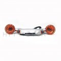 Httmt Mt444-001- Domestic Bullet Rear Light Bar Compatible With 10-later Street Glide W Orig Turn Signal Amber