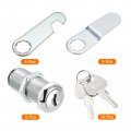 Uxcell Cabinet Drawer Cam Lock 1-1 2 Cylinder Length Fits Up To 1-3 8 Thickness Panel Keyed Different Zinc Alloy Secure File