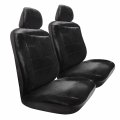 Pilot Automotive Universal Fit High Back Seat Cover Royal Velvet Black 3 Piece 