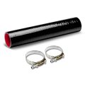 2 5 Inches 4-ply 12 Long Straight Turbo Intake Intercooler Piping Silicone Coupler Hose T-clamp Black Red 