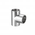 Uxcell Tee Rail Fitting 3-way Zinc Alloy Pipe Connector Brushed For 25mm 1 Od Handrail Railing