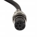 Uxcell Gx16 7 Pins Double Female Head Aviation Socket Connector Electrical Cable 2m