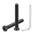 10pcs 5 16-18x2-1 4 Furniture Bolt Round Head Hex Socket Cap Screws Bolts Carbon Steel With Key Wrench For Bed Tables Chairs 