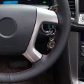 Loncky Genuine Leather Steering Wheel Cover For Chevrolet 2008-2013 Silverado 1500 2500 3500 2007-2014 Tahoe Suburban 2007-2013