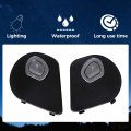 Ecotric 1 Pair Puddle Lights Compatible With 2010-2019 Dodge Ram 1500 2500 3500 4500 Plastic Smooth Left Right Driver Passenger