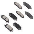Brake Pad Set 8pcs Front And Rear Ceramic D1089 D1281 