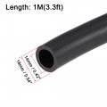 Uxcell Lubricating Oil Hose 14mm Id 18mm Od 3 3ft Rubber Water Black 2 Clamps