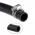 Uxcell Lubricating Oil Hose 14mm Id 18mm Od 3 3ft Rubber Water Black 2 Clamps