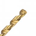 Uxcell 6 1mm Drill Bits High Speed Steel Straight Shank 100mm Length Twist Bit Fully Ground Titanium Coated 2 Pcs