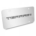 Ipick Image Made For Gmc Terrain 3d Nameplate Mirror Chrome Stainless Steel License Plate