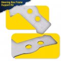 G-plus Frame Support Kit Compatible With 73-87 4wd Chevy Gmc C K10 K15 K25 K35 Steering Box Bracket Repair 2 Pcs