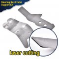 G-plus Frame Support Kit Compatible With 73-87 4wd Chevy Gmc C K10 K15 K25 K35 Steering Box Bracket Repair 2 Pcs