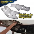 G-plus Frame Support Kit Compatible With 73-87 4wd Chevy Gmc C K10 K15 K25 K35 Steering Box Bracket Repair 2 Pcs