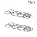 Mromax External Circlips 17 5mm Od Retaining Rings 304 Stainless Steel C-clip Shaft Snap For Automobiles Valves Electrical And