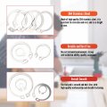 Mromax External Circlips 17 5mm Od Retaining Rings 304 Stainless Steel C-clip Shaft Snap For Automobiles Valves Electrical And