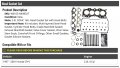 Head Gasket Set With Cylinder Bolts Compatible 1997-2001 Honda Cr-v 2 0l Dohc 16v