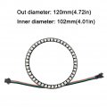 Ws2812 Rgb Led Ring 45 Bits Dc5v Ws2812b 5050 Full Color Addressable Light With Sm2 54 3p Wire For Arduino Raspberry Pi Esp8266