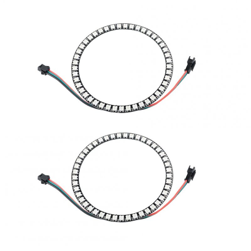 Ws2812 Rgb Led Ring 45 Bits Dc5v Ws2812b 5050 Full Color Addressable Light With Sm2 54 3p Wire For Arduino Raspberry Pi Esp8266