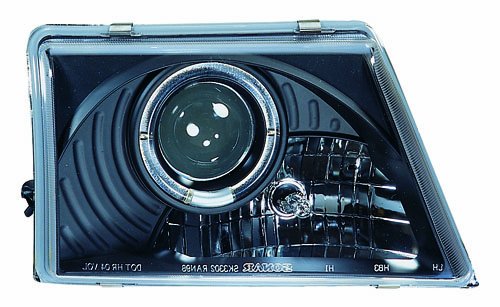 Ipcw Cws-506b2 Clear Projector Headlight With Rings And Black Housing Pair