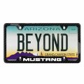 Ipick Image Made For Ford Mustang Black Real Carbon Fiber 50 States License Plate Frame