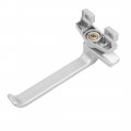 Uxcell Zinc Alloy Casement Window Locking Handle Grip Right Hand Silver Gray 2pcs