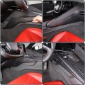 Center Console Sides Panel Cover Trim Abs 2pcs Compatible With Corvette C8 Stingray 2020-2023 Gear Shift Side Knee Protection