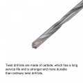 Uxcell 4mm Cutting Dia Cemented Carbide Twist Extra Long Drill Bit With Round Straight Shank For Hardened Steel Stainless 120mm
