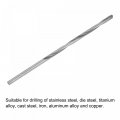 Uxcell 4mm Cutting Dia Cemented Carbide Twist Extra Long Drill Bit With Round Straight Shank For Hardened Steel Stainless 120mm