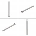 Uxcell 8 -32x2-1 2 Flat Head Machine Screws Phillips 304 Stainless Steel Bolts 25pcs