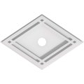 Ekena Millwork Cmp10x6dd-000 Diamond Architectural Grade Pvc Contemporary Urethane Ceiling Medallions0 W X 6 5 8 H 1 Id 3 1 2 C 