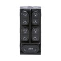 Ford Taurus 1990 1991 Power Window Switch Front Driver Side Plastic Housing Black Bullet Terminal Male Gender Illuminated