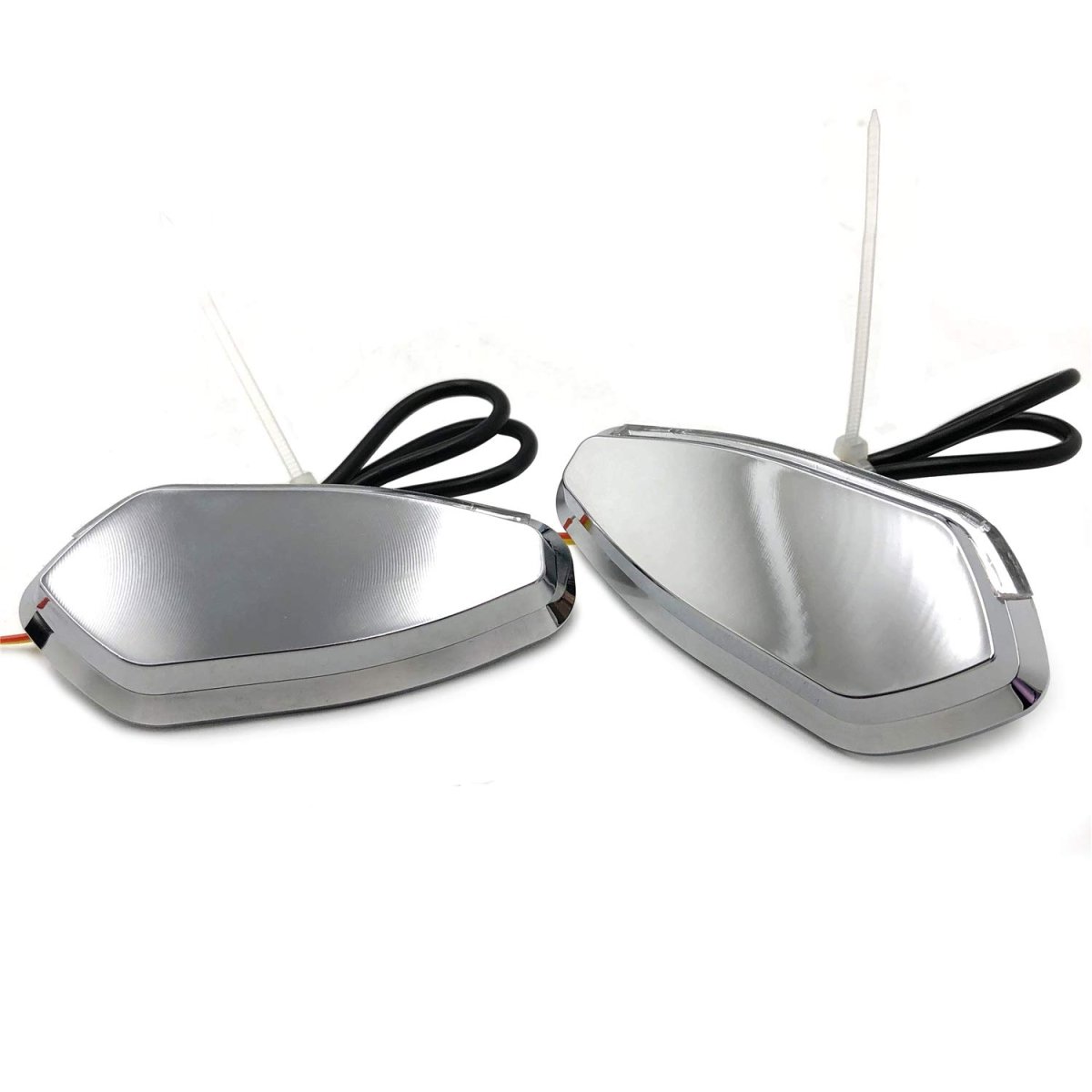 Chrome Motorcycle Led Signal Light Mirror Block Off Base Plates For 1999 2007 R6 Yzf Billet Aluminum Delete Pair Mt222 013a