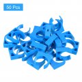Uxcell 50pcs U-shaped Water Pipe Clamps Ppr Clips U Shaped Clip Fit For 32mm 1 26 Od Pipes And Tubing Hoses Support Blue