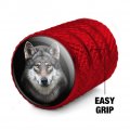 Grey Wolf Head Valve Stem Caps For Tire Rim Wheel Aluminum Red