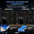 1 6 Gallon Vacuum Fluid Evacuator And Filler Set Pneumatic Transmission Bleeder With 15 Atf Adapters Pressure Gauge Trigger