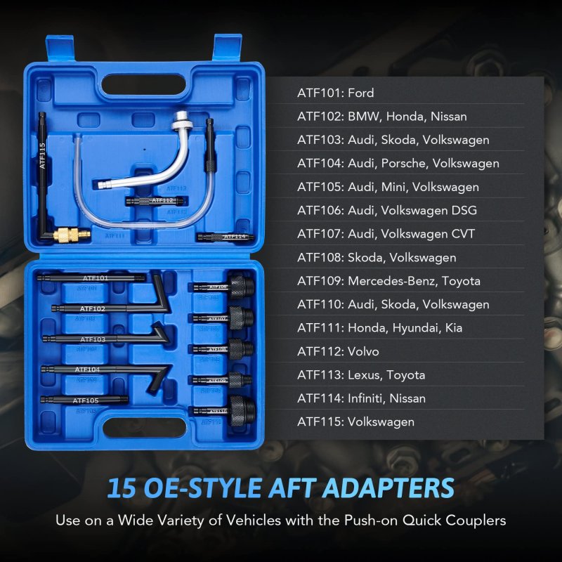 1 6 Gallon Vacuum Fluid Evacuator And Filler Set Pneumatic Transmission Bleeder With 15 Atf Adapters Pressure Gauge Trigger