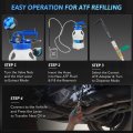 1 6 Gallon Vacuum Fluid Evacuator And Filler Set Pneumatic Transmission Bleeder With 15 Atf Adapters Pressure Gauge Trigger