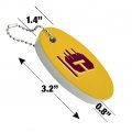 Graphics More Central Michigan University Secondary Floating Keychain Oval Foam Fishing Boat Buoy Key Float