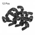 Uxcell M10 Wing Nuts Nylon Butterfly Nut Hand Twist Tighten Fasteners Black 12pcs