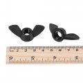 Uxcell M10 Wing Nuts Nylon Butterfly Nut Hand Twist Tighten Fasteners Black 12pcs
