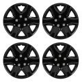 Universal Hubcap 15 In Black Wheel Cover For Cars Durable Abs Replacement Acura Chevrolet Dodge Ford Honda Hyundai Kia Mazda 