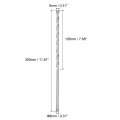 Uxcell 2pcs 8mm X 300mm Straight Shank Twist Drilling Bit For Electric Drill