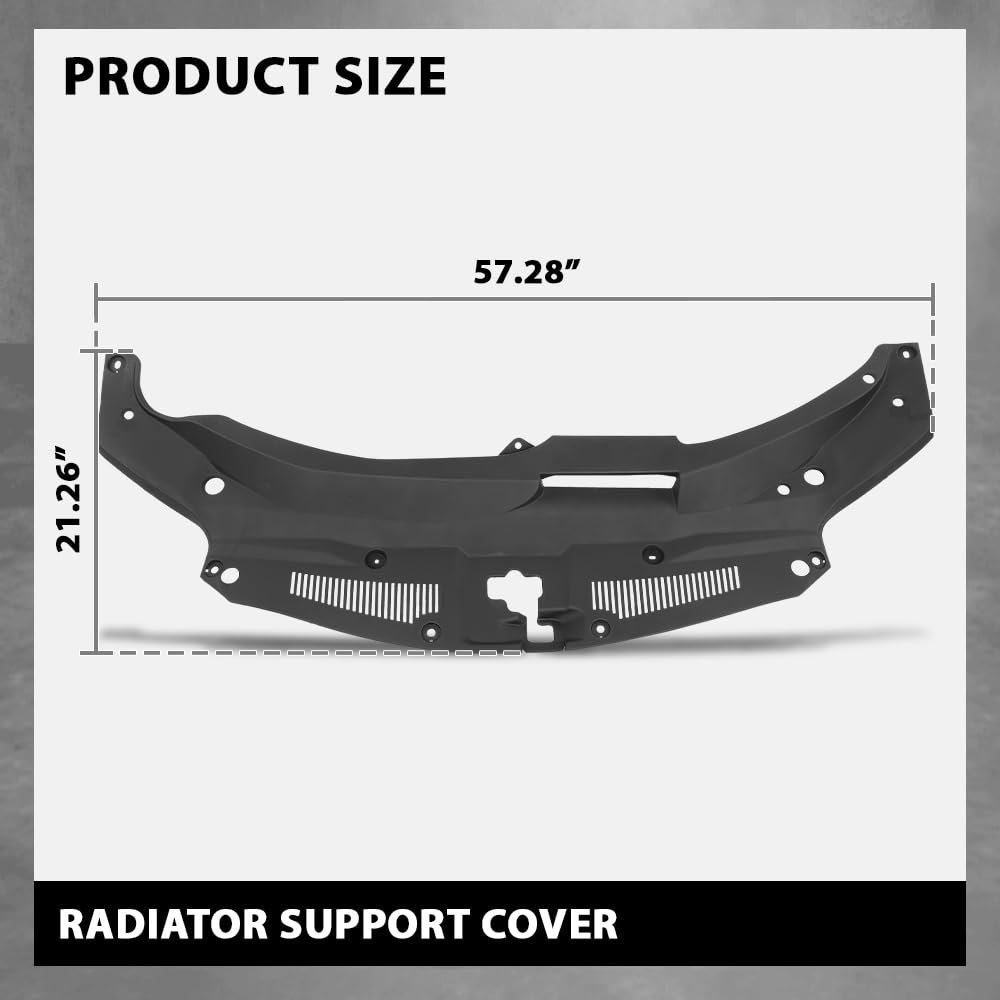 Radiator Support Cover For Lx Rx350 Base Sport 2016 2020 Rx350l 2018 Rx450h F Rx450hl 2019 Black Pp