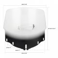 Tcmt Windshield Screen Protector W Air Vent Fits For Honda Goldwing Gl1800 2001-2017