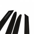 Labwork Black 4 Pieces Window Visors Shade Sun Rain Wind Guards Replacement For 2011-2017 Hyundai Veloster
