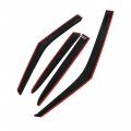Labwork Black 4 Pieces Window Visors Shade Sun Rain Wind Guards Replacement For 2011-2017 Hyundai Veloster