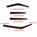 Labwork Black 4 Pieces Window Visors Shade Sun Rain Wind Guards Replacement For 2011-2017 Hyundai Veloster