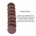 Waltyotur 50pcs 2 Inch Quick Change Sanding Discs Maroon Roll Lock Nylon Surface Conditioning For Preparation Cleaning