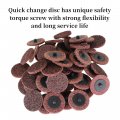50pcs 2 In Quick Change Sanding Discs Maroon Roll Lock Nylon Surface Conditioning For Preparation Cleaning Polishing And